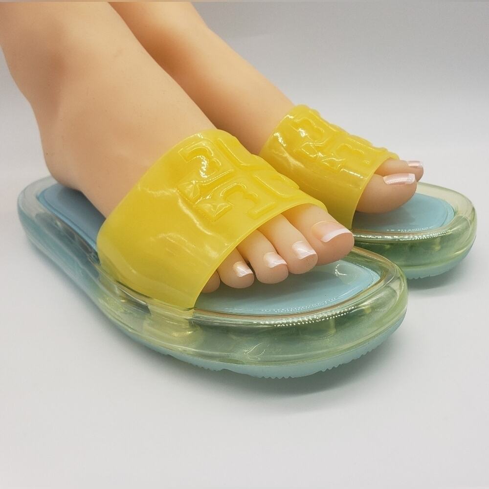 Tory Burch Sandals Bubble Jelly Island Blue Firefly 402 Size 6 US NWT